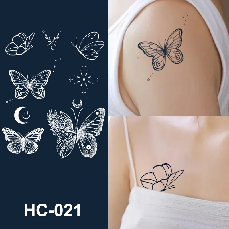 HC 001-512 Long Lasting Herbal Juice Temporary Tattoo Supplier Body Flower INS Tattoo Waterproof Permanent Juice Tattoo Sticker
