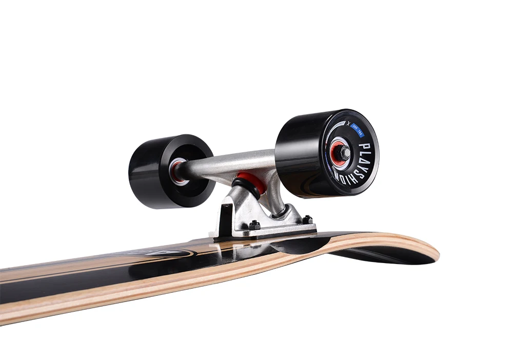 Funshion  2021  42 Inch skateboard Aluminum truck and PU bushing 6 ply Maple 1ply bamboo kids longboard