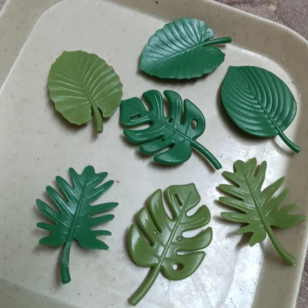 Refrigerator Magnet Green Turtle Leaf Modelling Message Board Magnets 4pcs For Home Furnishing Kitchen Refrigerator Decorate