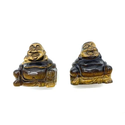 Natural  Rose quartz Crystal Laughing Buddha Quartz  Hand Carved Stone Statue in Hot Sale