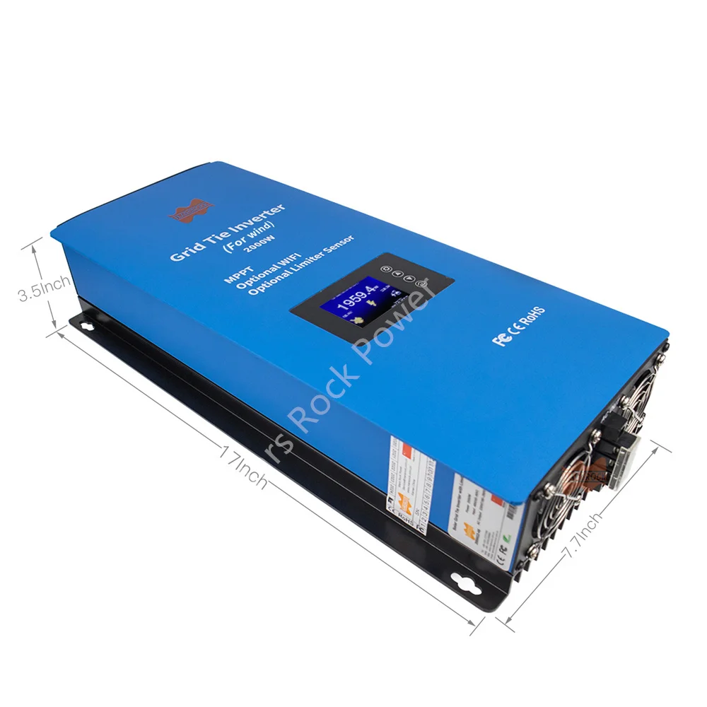 Marsrock 1000W 1KW 24V MPPT Wind Grid Tie Inverter Power Inverter With Current Limiter