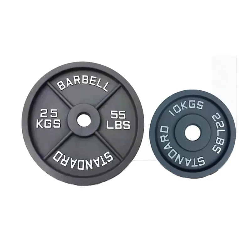 Gym Equipments Free Weight Lifting 45lb 50mm Cast Iron Weight Plates For Sale
