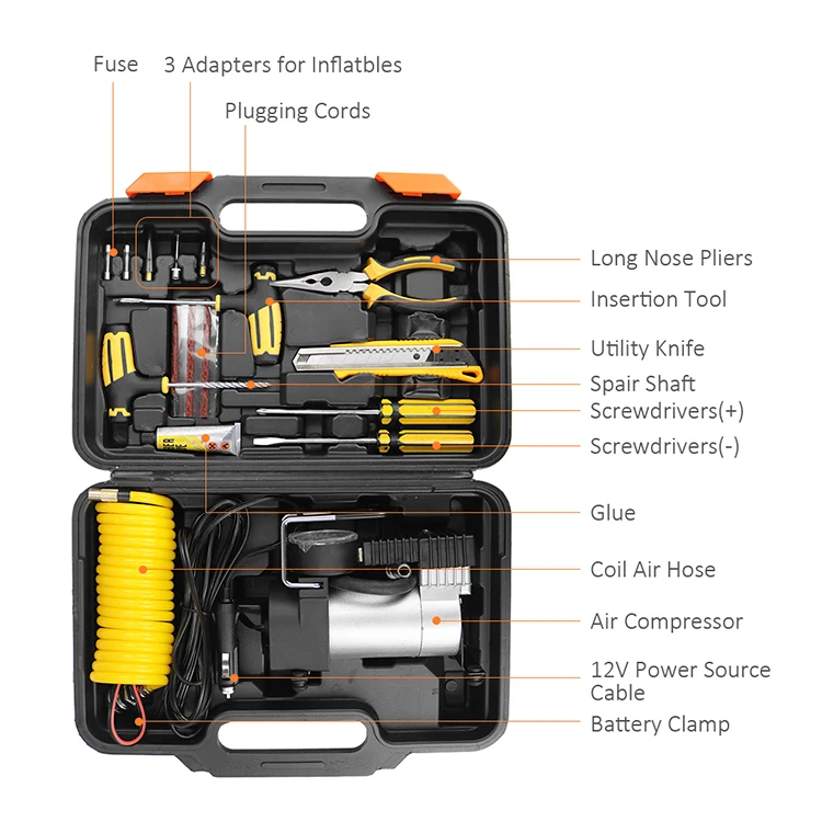 Портативный насос для шин компрессор механические инструменты 12 В 150psi портативный воздушный