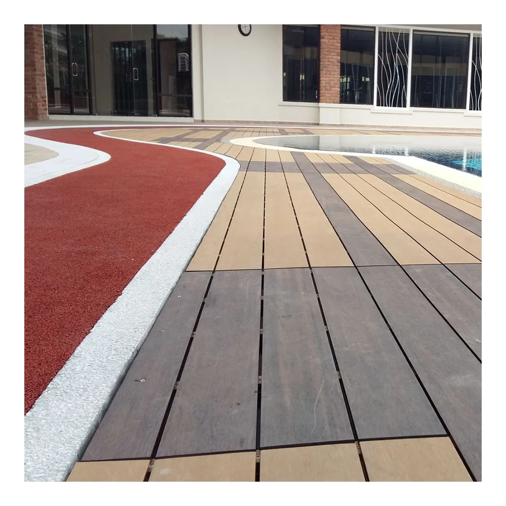 Eco-Friendly Anti-Uv Extruded Wpc Wood Plastic Composite Terrace Decking Floor