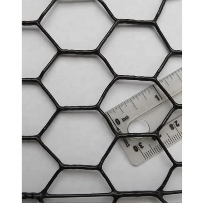 Galvanized Hexagonal Iron Wire Mesh/Black PVC Coated Woven Chicken Wire Fence