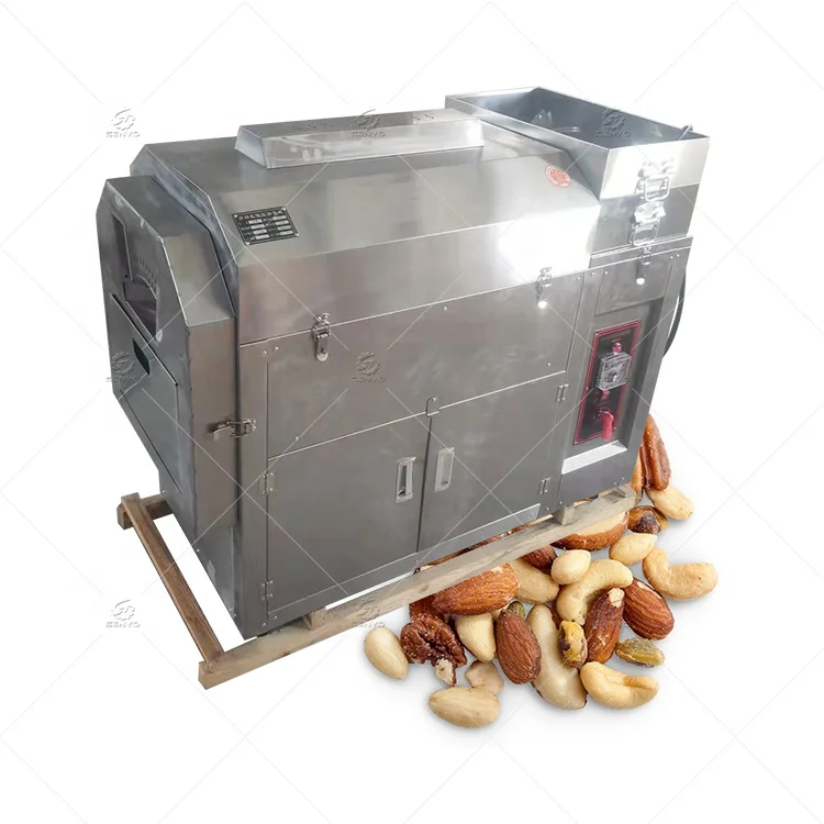 Best Barley Grain Flour Soy Soya Cacao Cocoa Beans Drum Industrial Peanut Other Nuts Roaster Processing Frying Roasting Machine