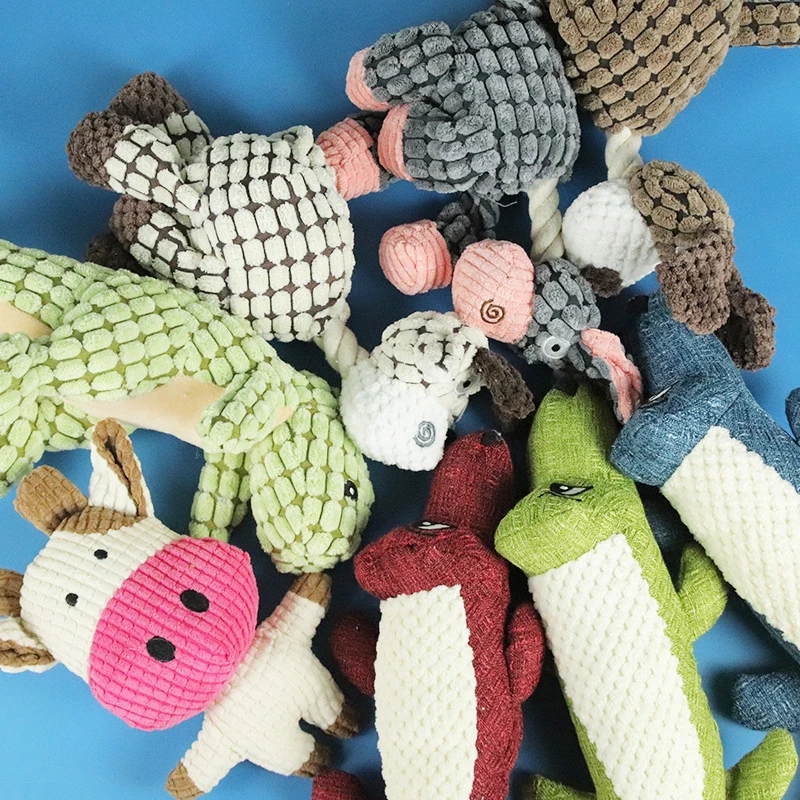 Factory Direct Sales Bite-Resistant Teeth Cleaning Pet Cartoon Doll Toy For Dog