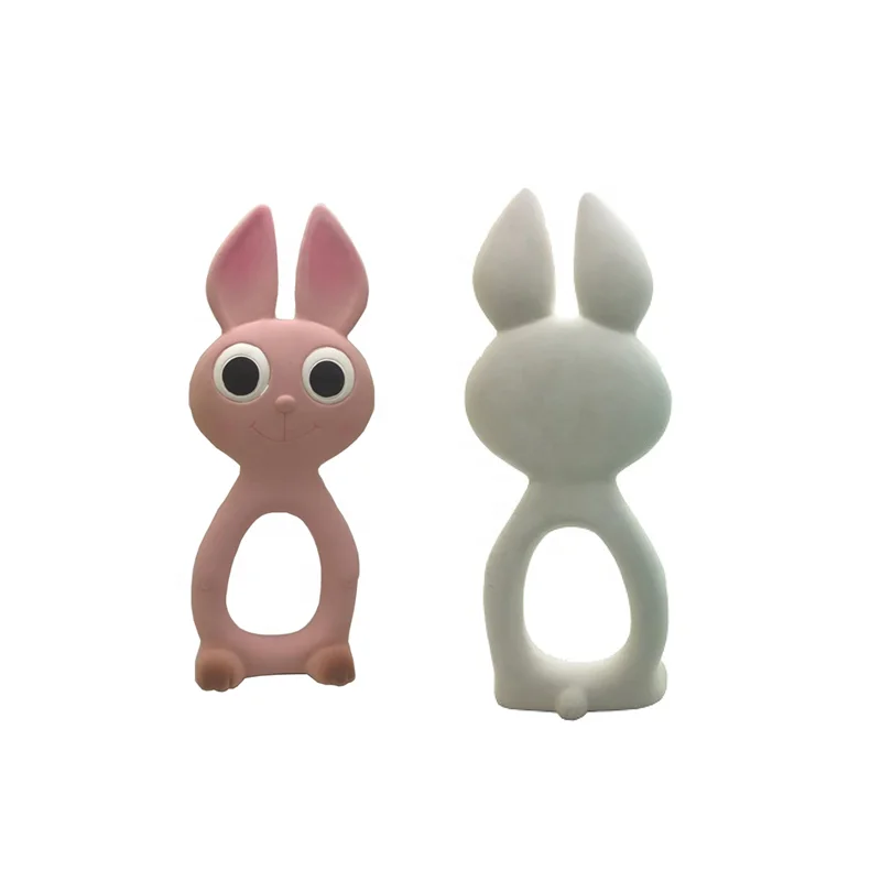 Hevea Rubber baby teethers teething products Duck bpa Free in High Quality