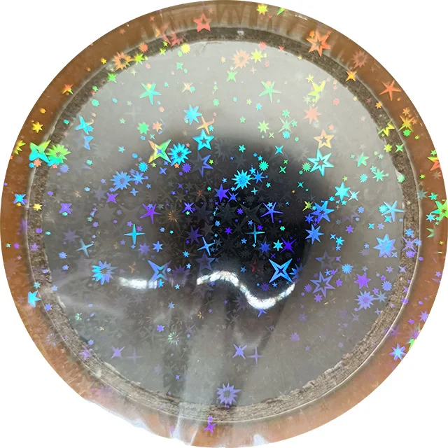 Snow Heart Dots Stardust Transparent Holographic Film Laser Film Thermal Hologram Laminating Film for Printed Paper