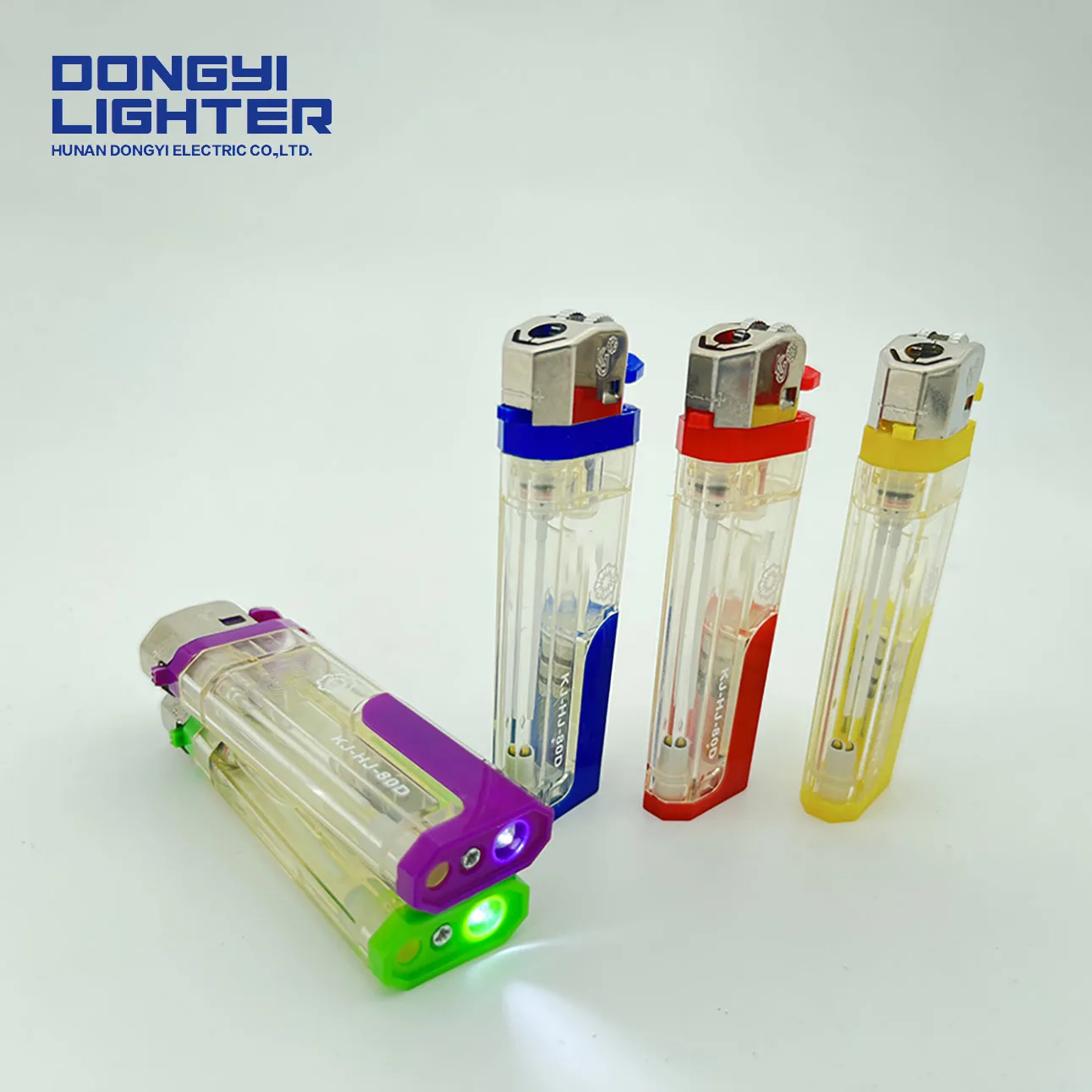 Wholesale Multifunction Multi-Color Customizable Designed Fancy Disposable Flint Plastic Lighters LED FLASH