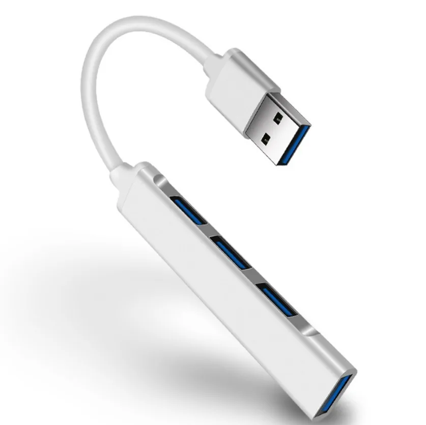 Mini USB 3.0 hub Aluminum Alloy High-speed Transmission 4 Ports USB Docking Station 2.0 Splitter For Mouse USB Disk Game Console