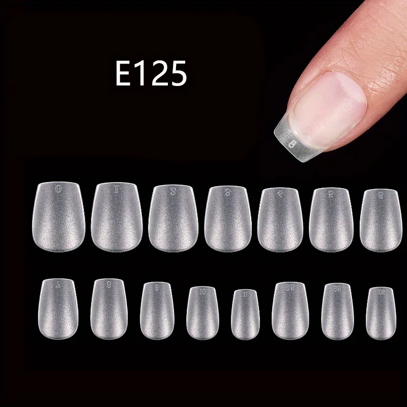 300pcs OEM Private Label Short Almond Soft Gel ultrathin Short Matte False Nails Nail Tips Salon Soak Off Press On Fingernai