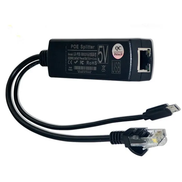 48В до 5В 12В RJ45 poe сплиттер разъем для двух 802.3bt инжектор активный 1000 м