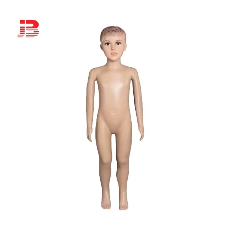 Child Mannequin 4-6 Year Old Realistic Plastic Full Body With Base And Wig