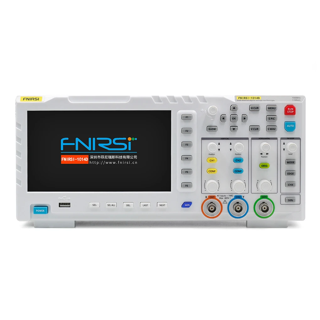 FNIRSI-1014D цифровой осциллограф 2 в 1 двойной входной канал генератор сигналов 100 МГц * ана-журнал пропускной способности 1GSa/s