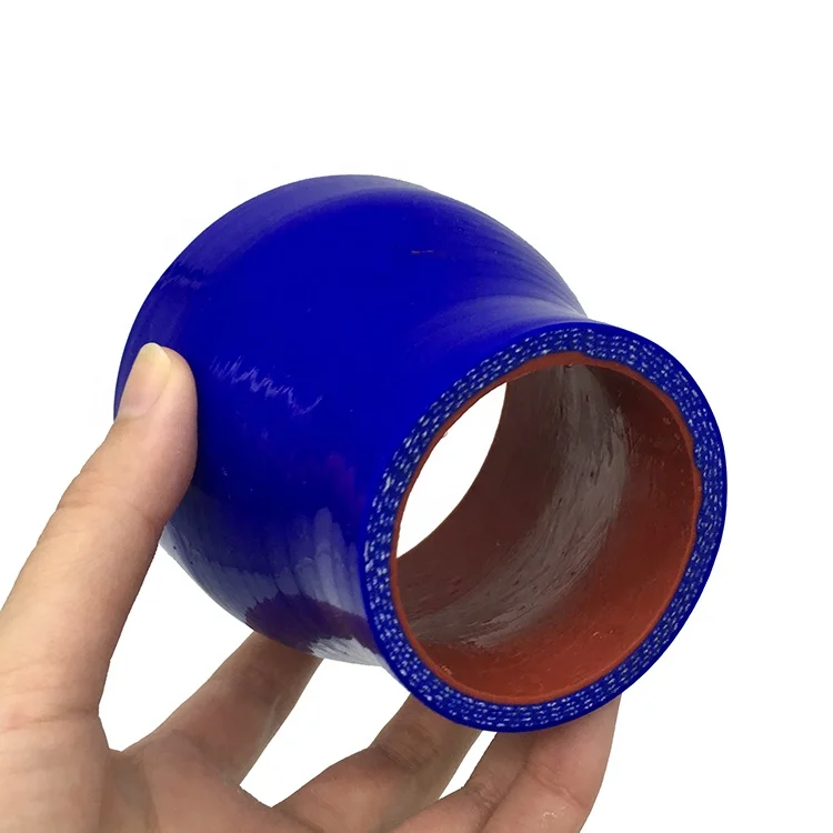 Flexible silicone hose silicone rubber material blue color silicone hose