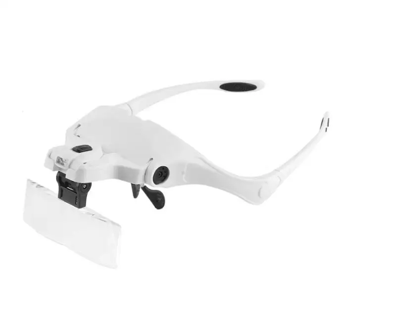 
5 Lens Adjustable Loupe Headband Magnifying Glass Magnifier With LED Light lamp Magnifying Glasses For Eyelash Extension 