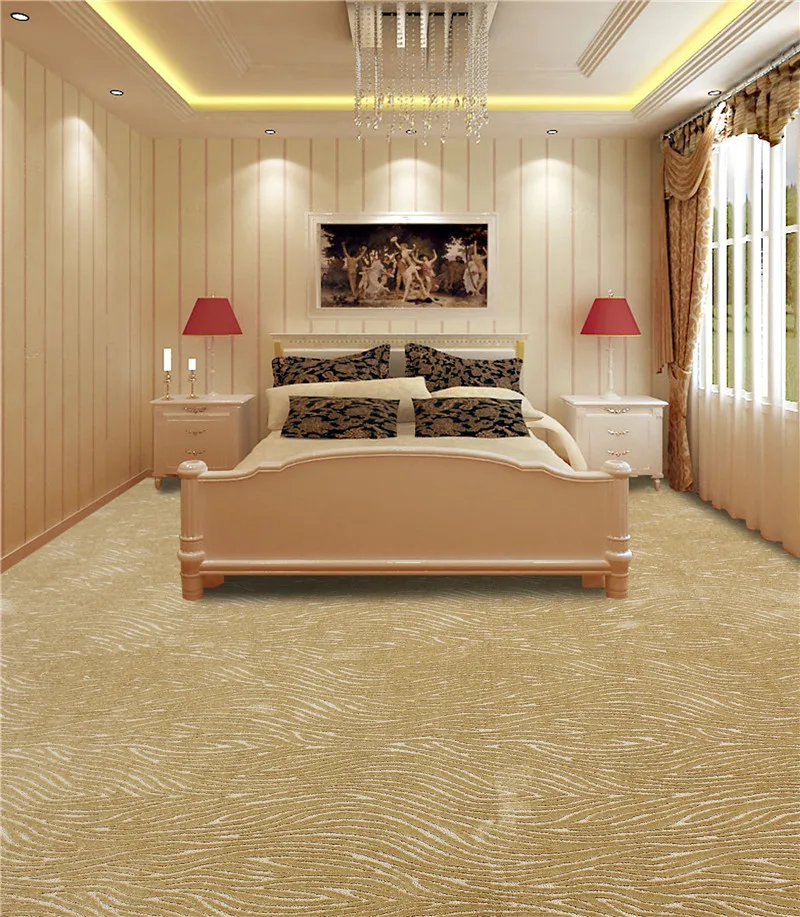 Home Bedroom Porcelain Ceramic Flooring 60x60 Casino  Carpet Tiles Woolen Decor