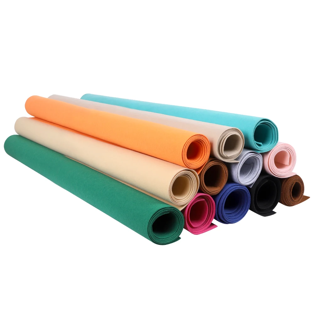 Craft Felt Fabric Wholesale Recycled Non Woven Fabric Nonwoven Industry Felt Plain 5mm 9mm 10mm Thick Wool Felt Manufacturer