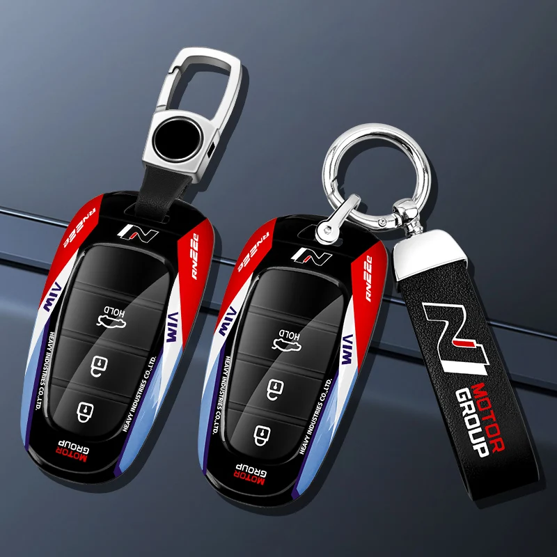 Chaoju Fashion ABS Racing Car Remote Key Case Fob Cover Bag holder wallet For Hyundai with Keychain Accessories