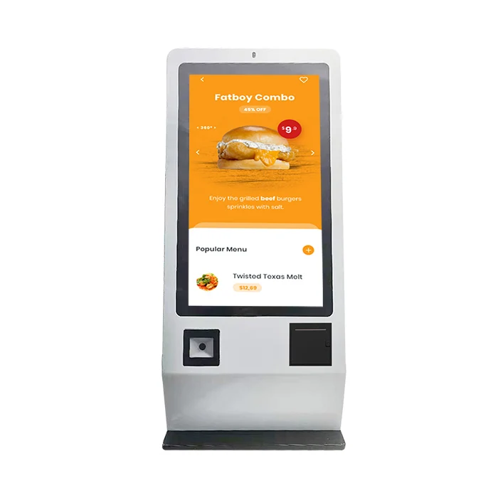 self service order cashless restaurant queue system Payment Kiosk Machine