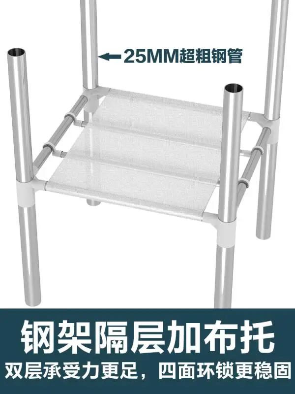 New Design of Rolling Clothes Organizer on Wheels with Hooks for Hanging Handbags.