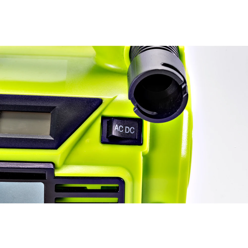 Three Power Source 18v Li-Ion 12V DC & Home 110-240V AC Tire Inflator Car Air Compressor Air Pump Car