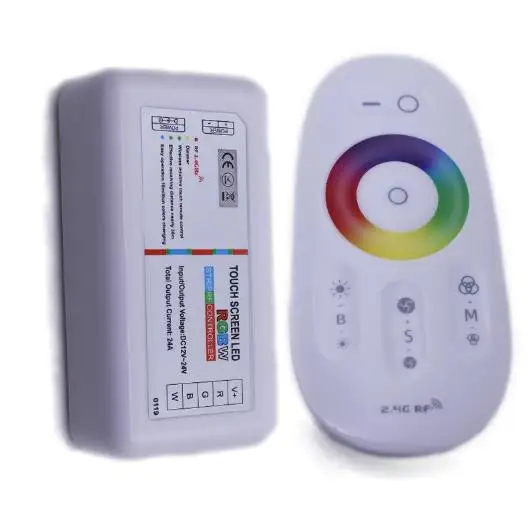 12V 24V 2.4G Wireless Touch Screen RGBW Controller