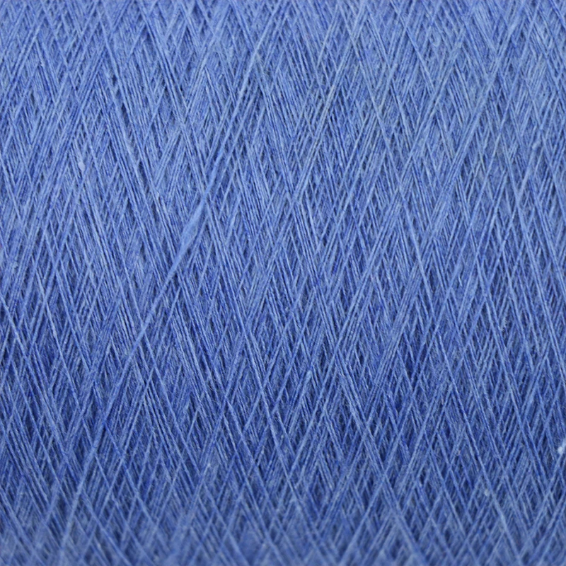 Durable Soft Weaving Knitting Yarn Recycled Cotton Polyester Blended Yarn Open End Carded Yarn