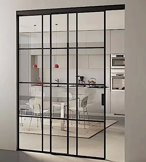 ALUFRONT Highly Thermally Insulated Design Slimline System Aluminum Glass Doors