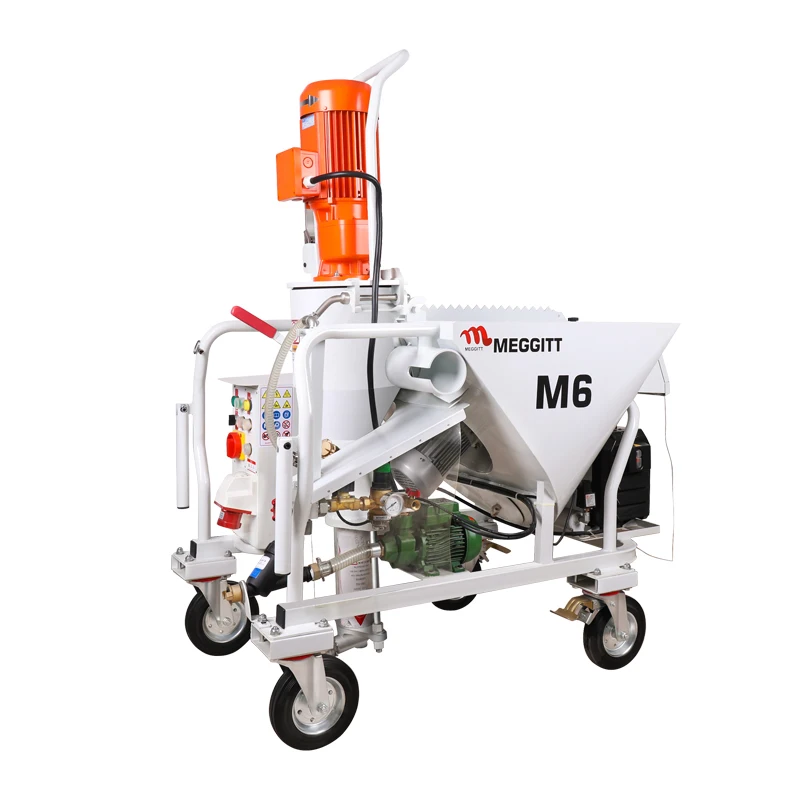 Платровый аппарат Maquina De Enyesado с CE M6 Germany Tec гипсовый насос умная Штукатурная распылительная машина Станция распылительный