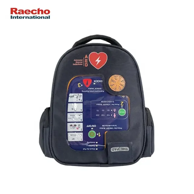 Portable AED Defibrillator Automated External Monitor Cardiac  First Aid Device