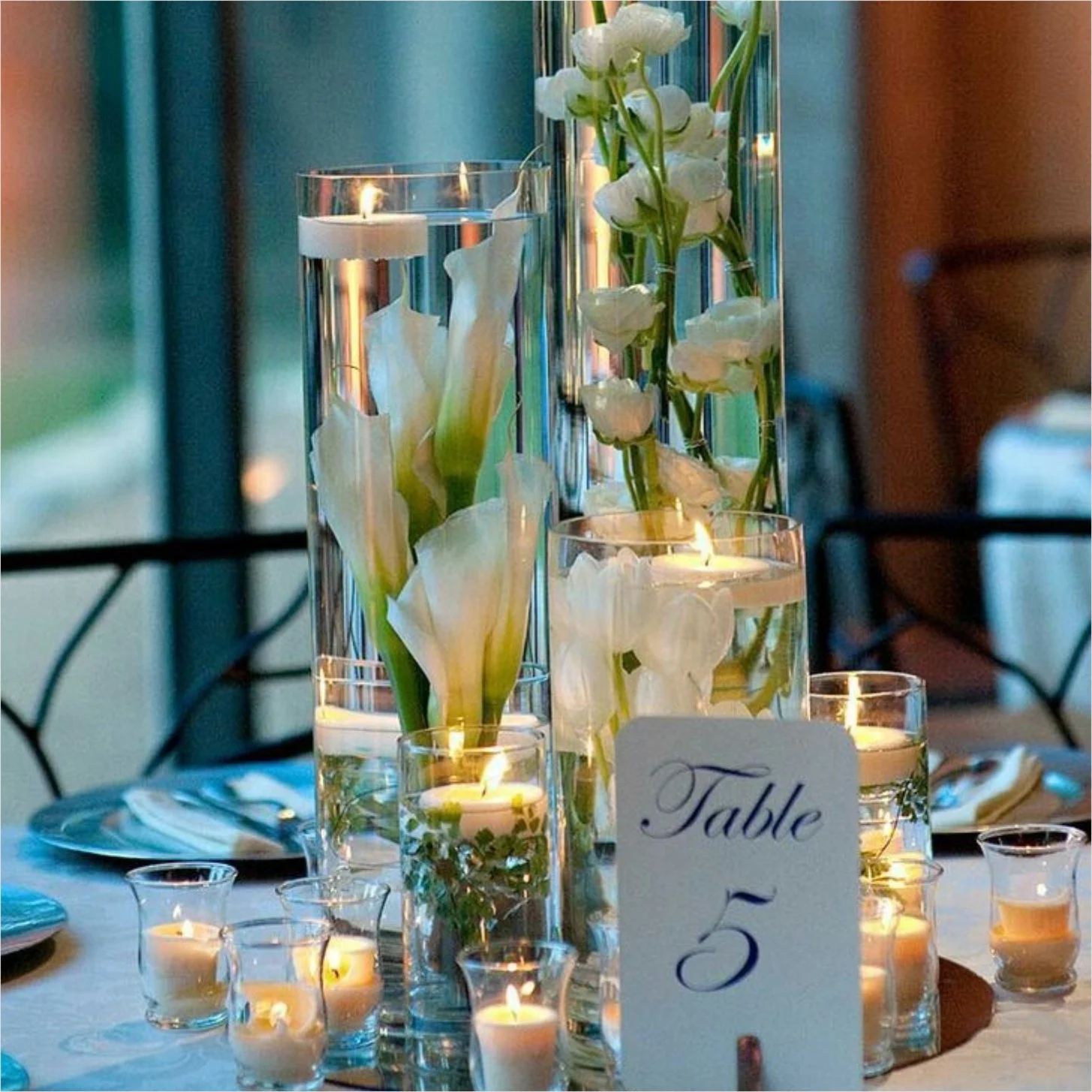 Wholesale cheap wedding decoration different height glass cylinder