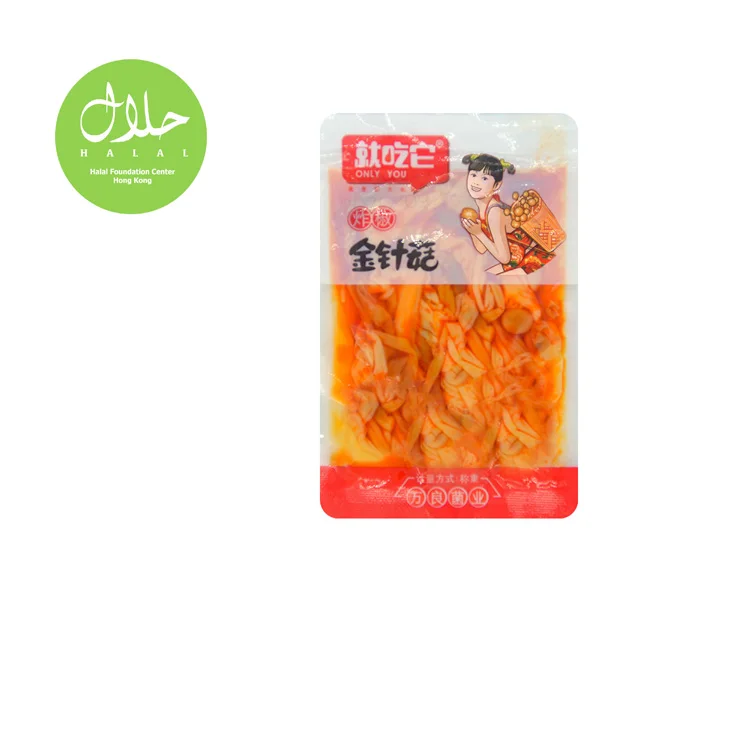 Wholesale Seasoning Packing In Bulk Delicious Needle Mushroom Snacks