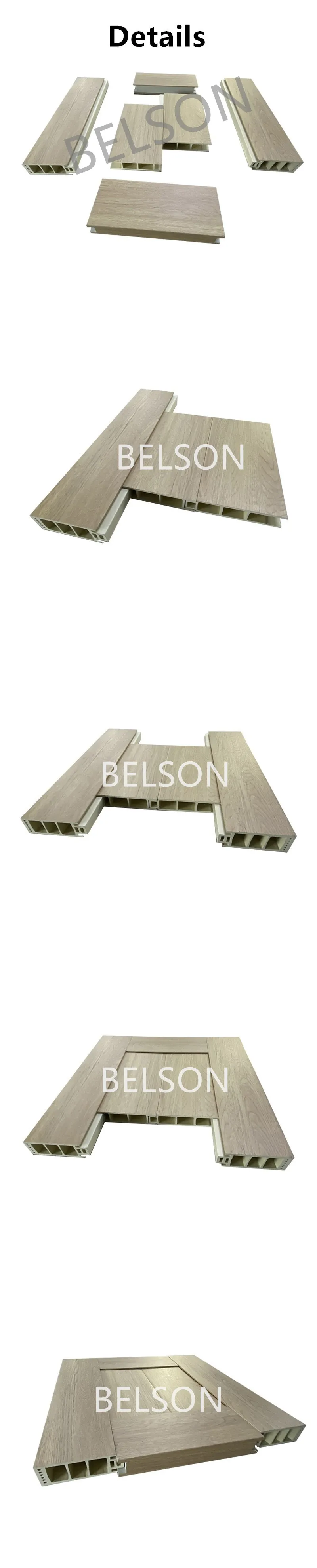 Huangshan Belson High Density WPC Mould Interior WPC Assembly Door Profile Accessories