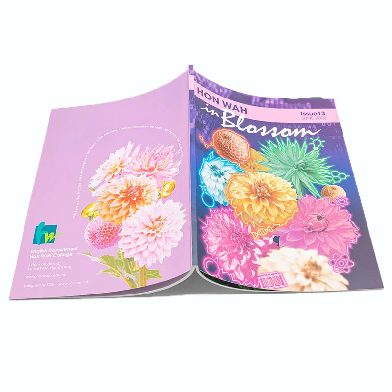 China Factory High Quality Full Color Custom Softcover Paperback Magazine/Brochure/Booklet/Catalog Saddle Stitch Printing