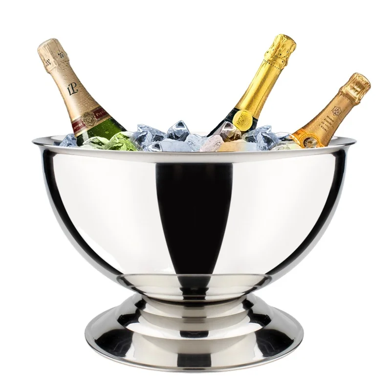 Недорогой медный котелок для вина из нержавеющей стали, ведро для льда из нержавеющей стали, ведра для пива, шампанского