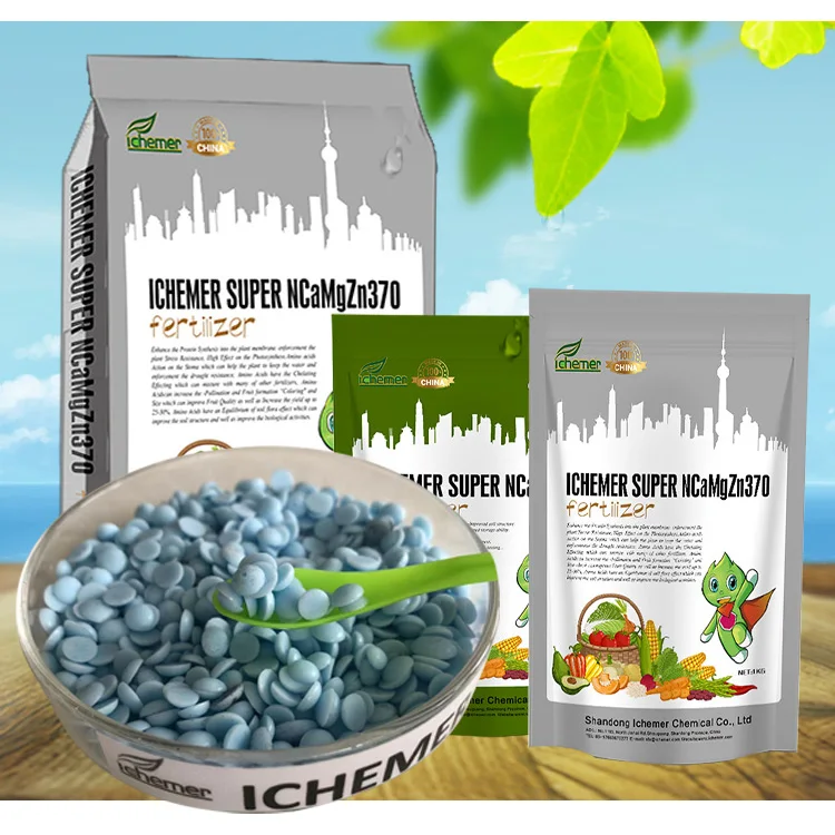 Superior agricultural fertilizer blue flakes compound fertilizer--NCaMgZn370