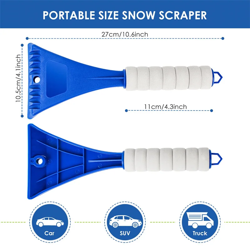 Wholesale Ice Snow Frost Removal Scraper Plastic Handheld Car Windshield Ice Scraper