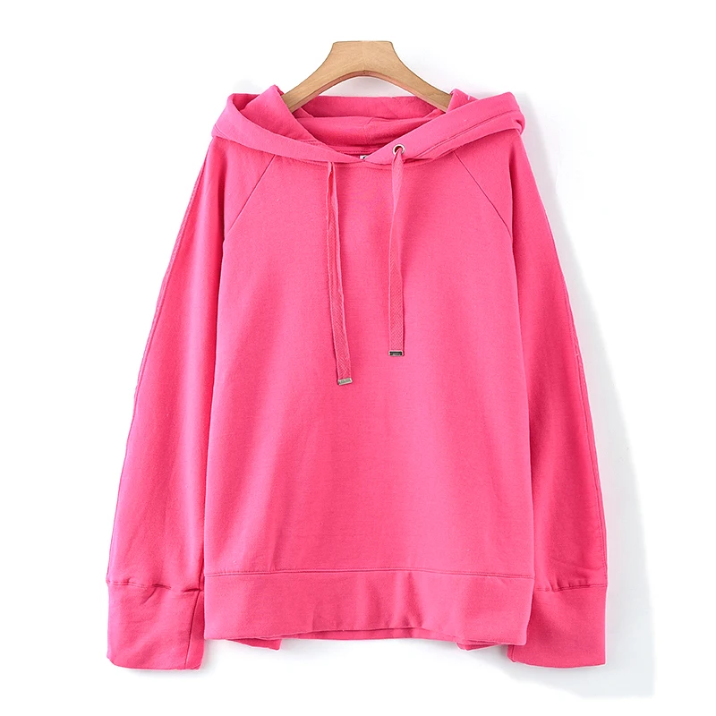 China supplier high quality sudaderas mujer pink sweatshirts hoodies for women garment stocks lots