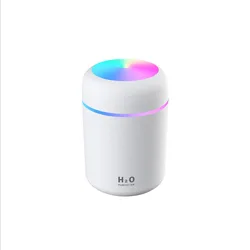 Wintek Mini Ultrasonic Atomizer USB 300ml H2o Spray Mist Air Humidifier With 7 Led Lights For Home Hotel Car