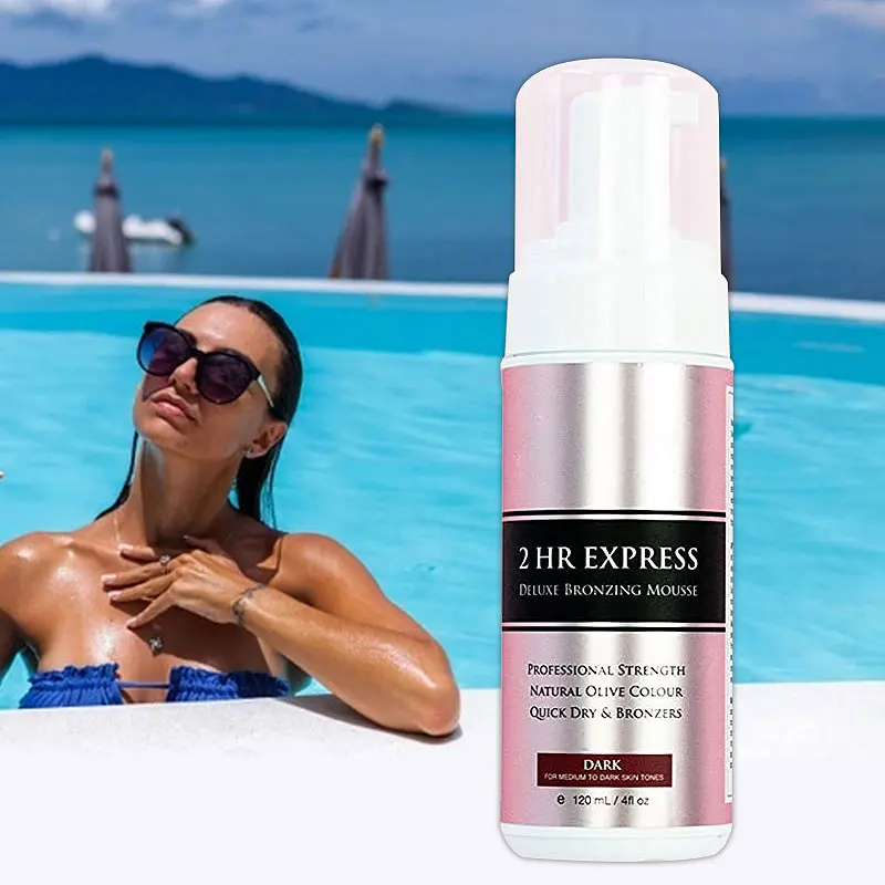 Private label bulk salon lotion cream slef spray tan solution tanning mousse