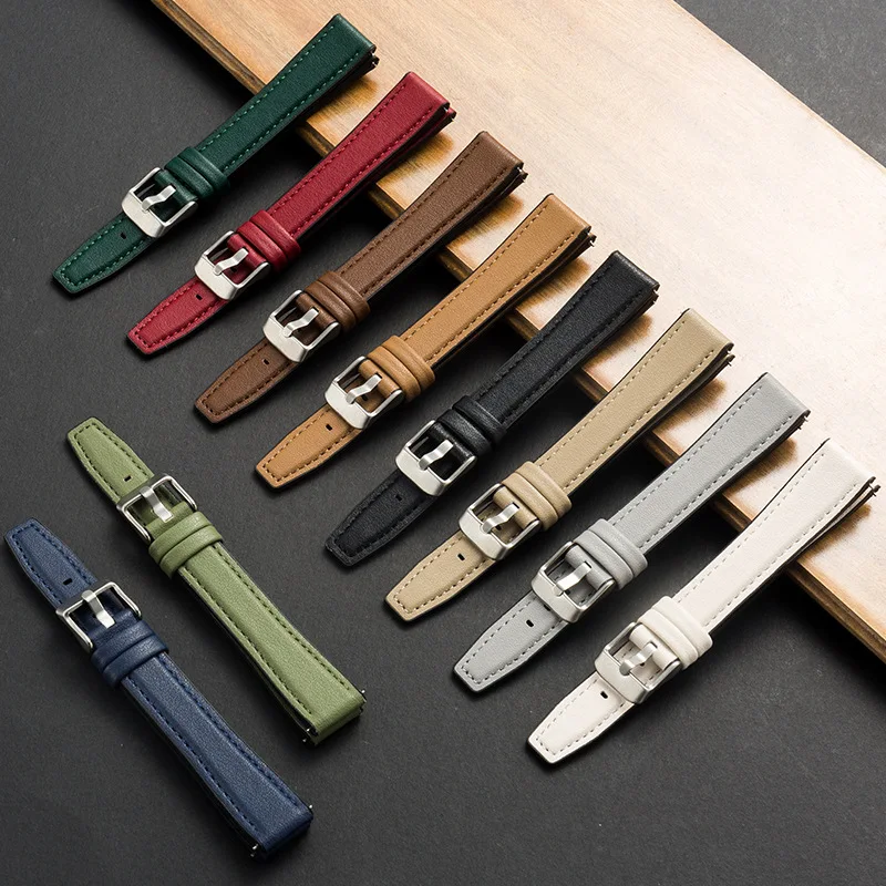 Waterproof  breathability Silicone  Soft Rubber Watch Straps Replacement Watch Bands for Men Women  10mm 12mm 14mm 16mm