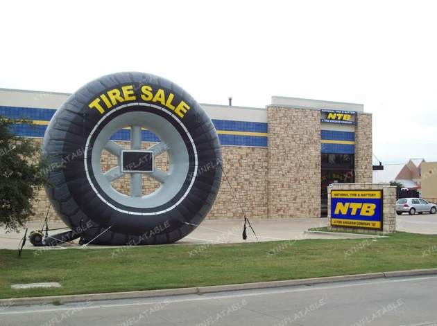 Hot sale giant inflatable tire,inflatable tire display, inflatable tire man for advertising