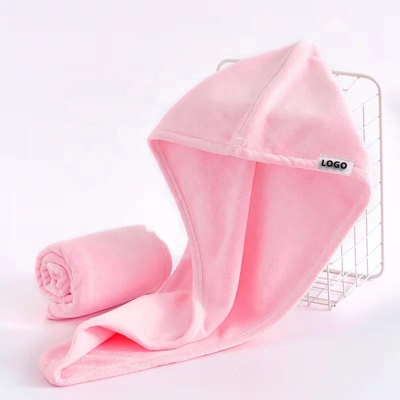 Factory Wholesale Hair Towel Wrap Turban Microfiber Drying Head Towel