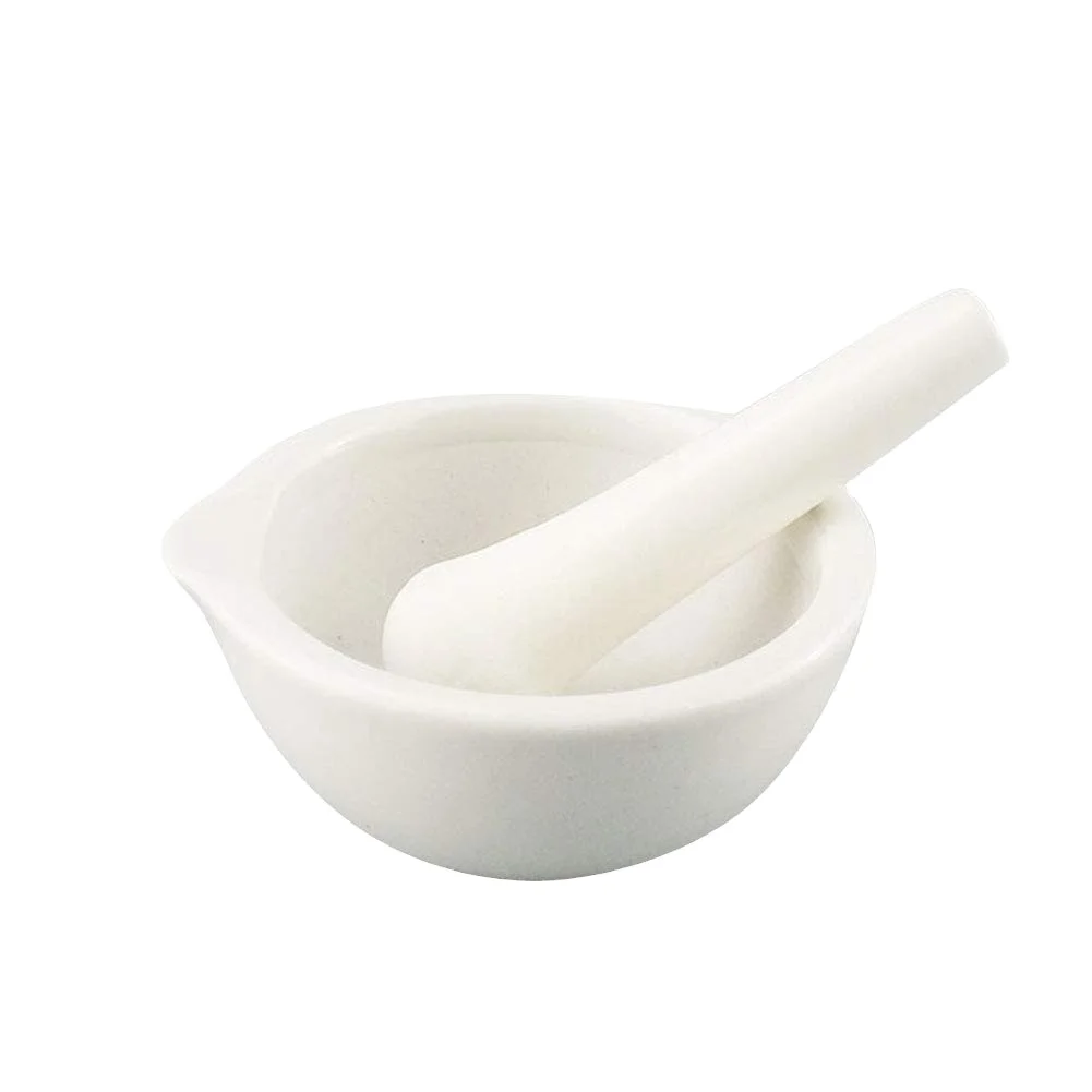 wholesale factory  high quality  White Porcelain Ceramic Mortar  with Pestle