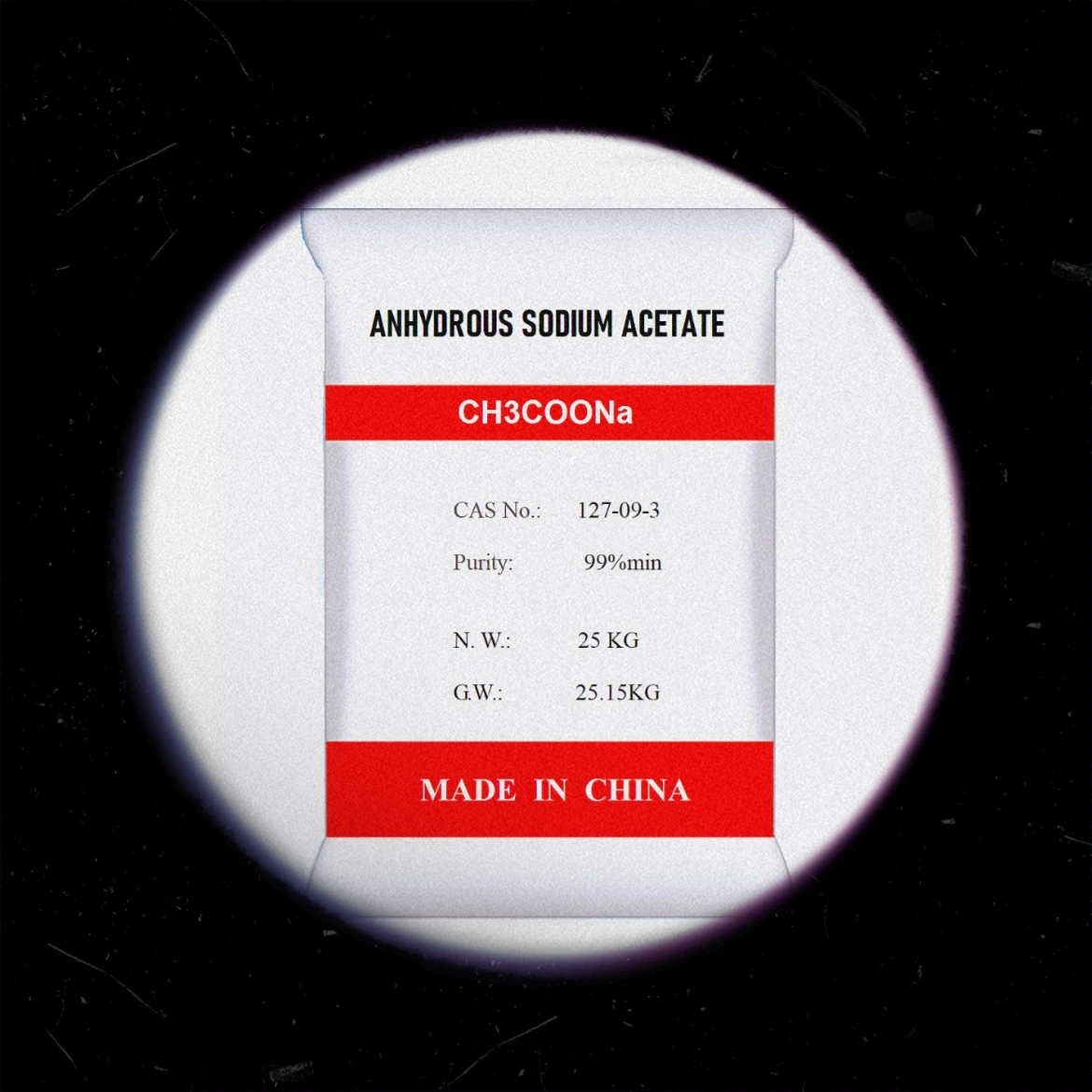 Factory supply Industrial grade C2H3NaO2 sodium acetate anhydrous