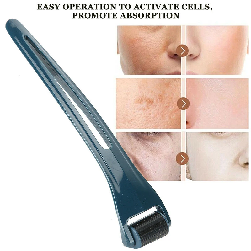 
0.25MM 128 NEEDLES MICRONEEDLE DERMA ROLLER Unwanted Acne Scars and Uneven Skin Texture 