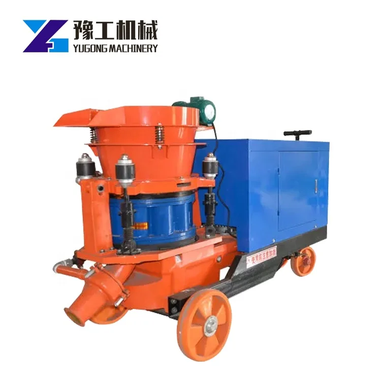 Shotcrete concrete mix design rotor gunning machine