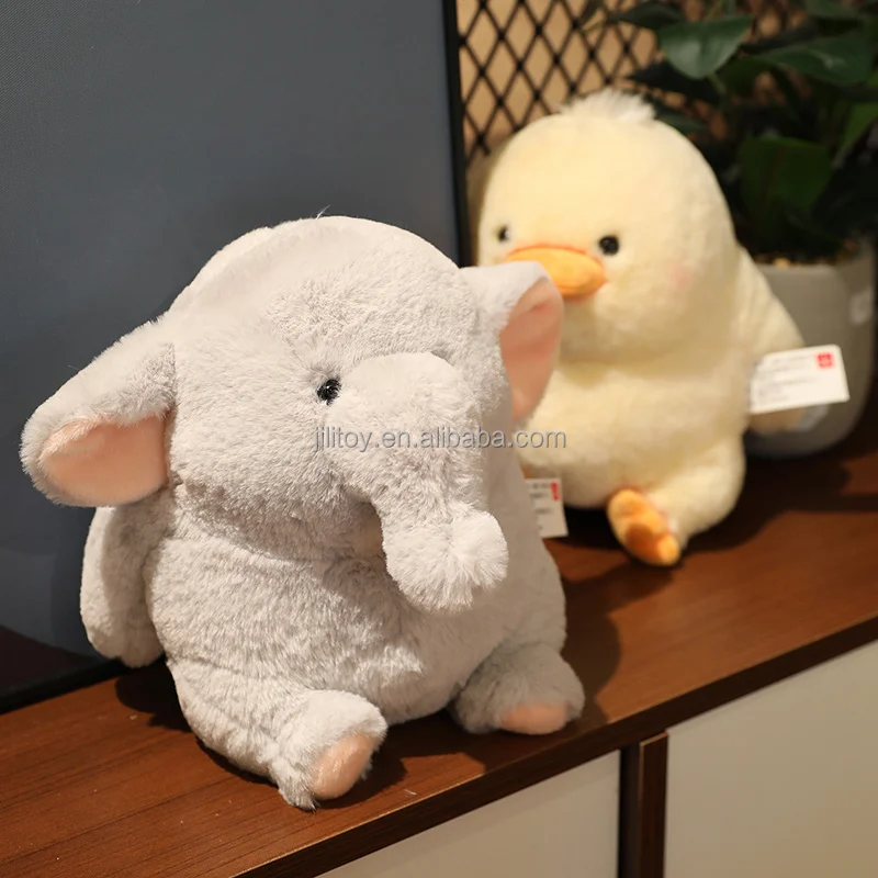Custom chubby animal plush toy elephant bunny duck pig plush stuffed toy plush pillow gifts for friends